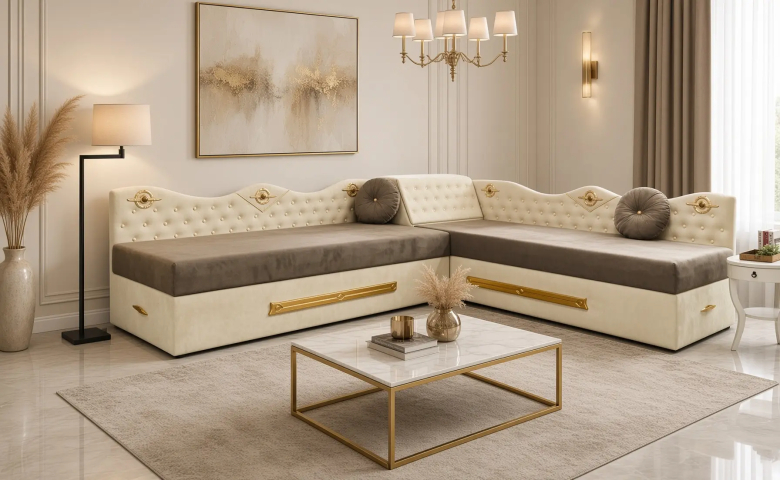 Upholstered corner beds Aksarai 