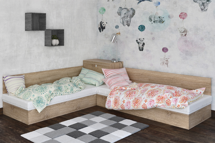 Corner beds with chests + MATTRESSES + Mechanism 