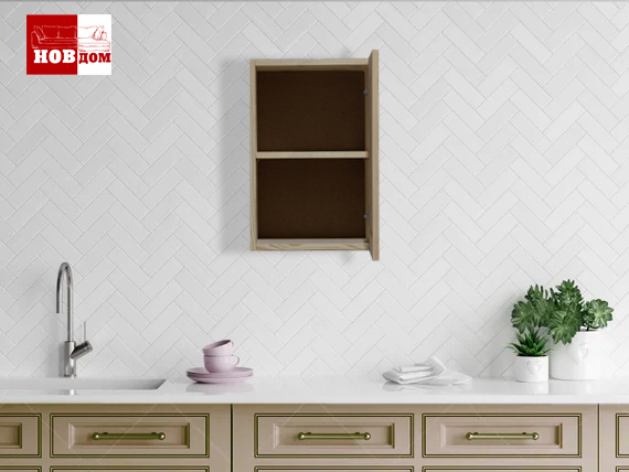Upper cabinet Cham - 40 cm with solid doors 
