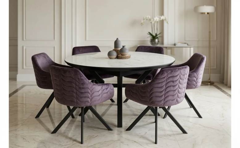 Dining set table + 6 chairs Marseille 