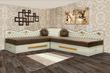 Upholstered corner beds Aksarai 3