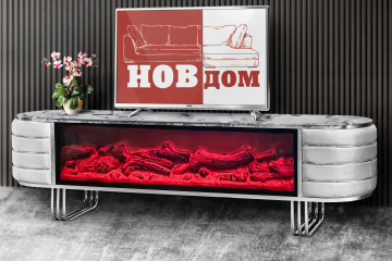 TV cabinet Nice 3 with decorative fireplace 180cm