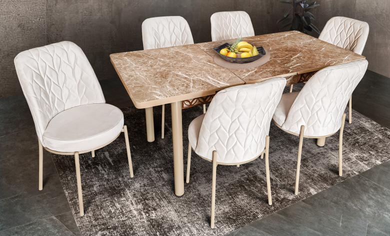Dining set table + 6 chairs Medina 