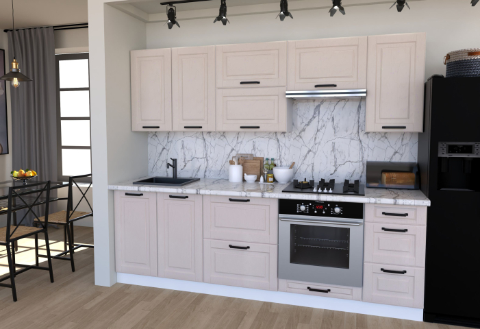 Kitchen Scandi cashmere 260cm 