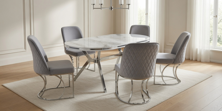 Dining set table + 6 chairs Kapry 2 