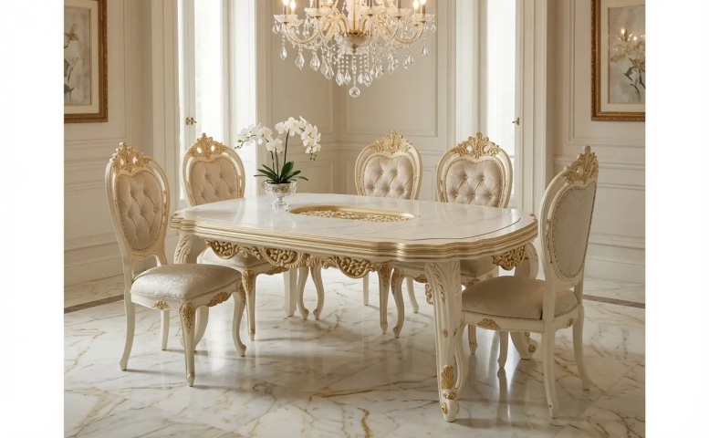 Dining Set Table + 8 Chairs Beatrice 