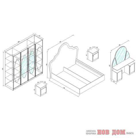 Bedroom Set Perla 