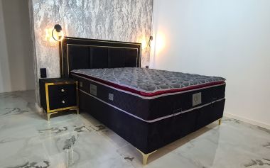 Комплект база Силам + матрак + 2бр. нощни шкафчета