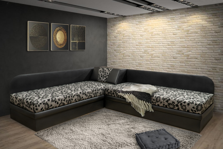 Upholstered corner beds 1 