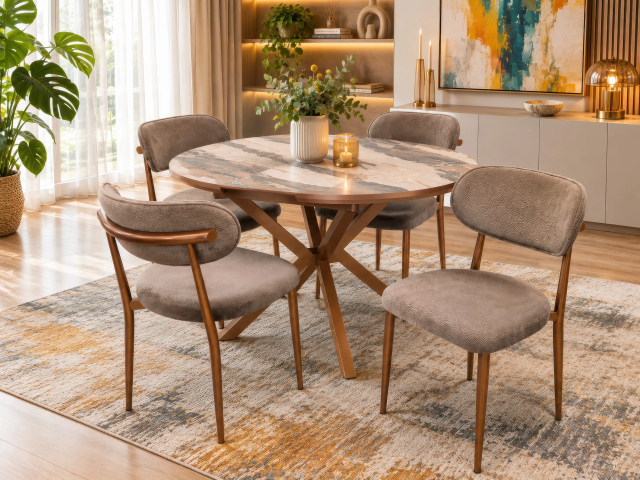 Dining set table + 4 chairs Tokio 