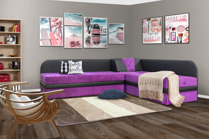 Upholstered corner beds 6 