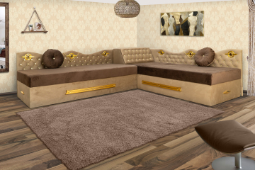 Upholstered corner beds Aksarai 2