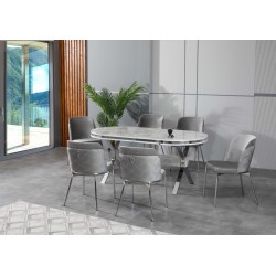 Трапезен комплект маса + 6 стола Тиволи