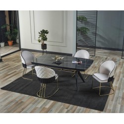 Трапезен комплект маса + 6 стола Лондон