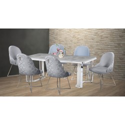 Трапезен комплект маса + 6 стола Алфа