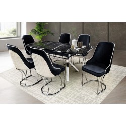 Трапезен комплект маса + 6 стола Сантадер